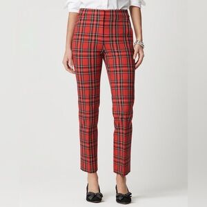 J. Crew Kelsey Tartan Crooped Straight Pant- Size 00 - NEW!